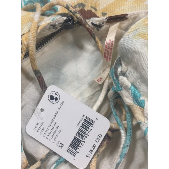 Free People NWT Altura Floral Printed Mini Dress in Size Medium MSRP $128‎